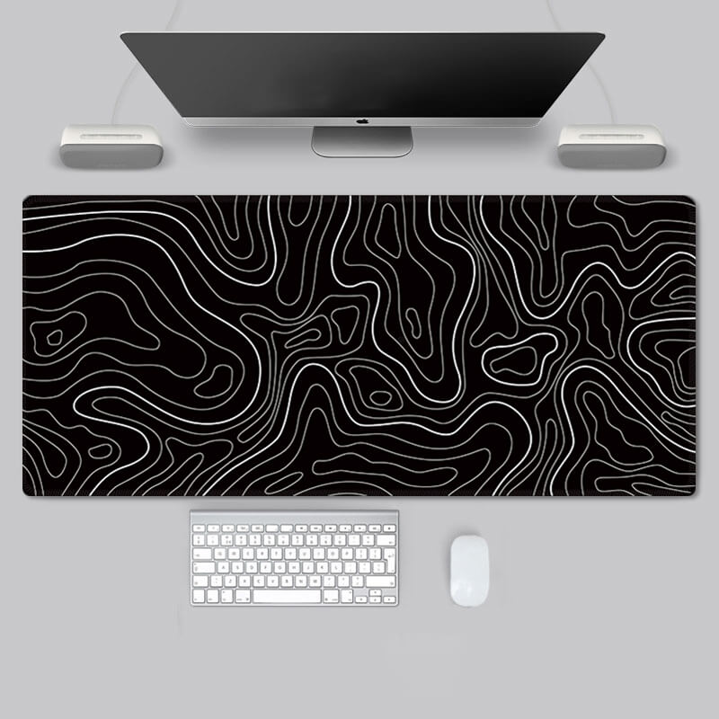 ORSEEMO Contour Lines Desk Mat