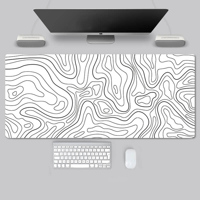 ORSEEMO Contour Lines Desk Mat